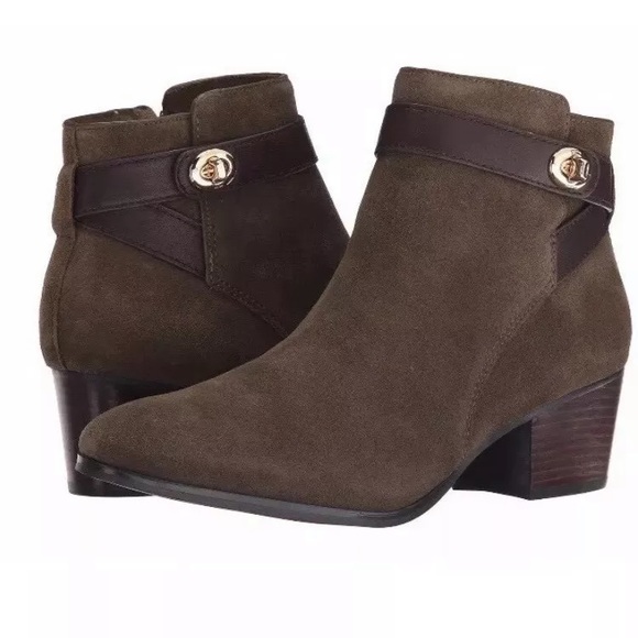 Coach Shoes - COACH women’s Patricia brown suede booties 8